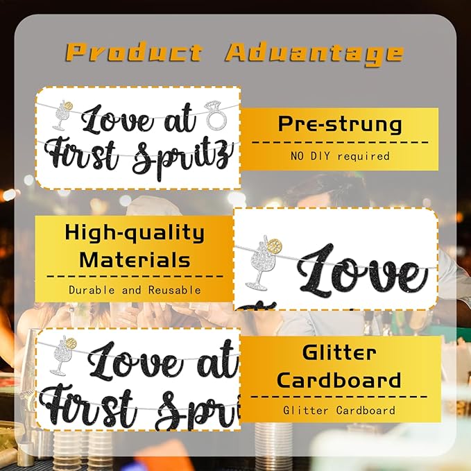 Love At First Spritz Wedding Banner - Image 2