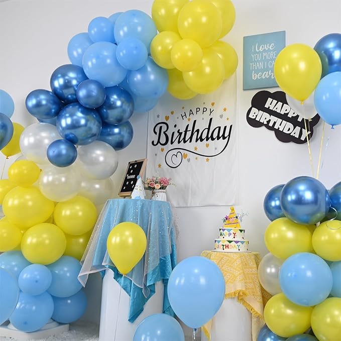 Blue and Yellow Balloons Set - Image 3