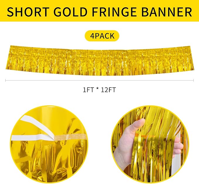 Gold Birthday Decorations Tinsel Garland Parade Float Decorations - Image 5