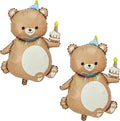 2PCS Matte Bear Animal Balloon by YOIOZAIZAI