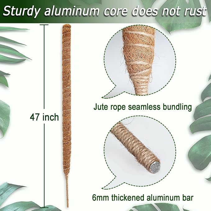 Bendable Moss Pole, 47 Inch Moss Poles - Image 2