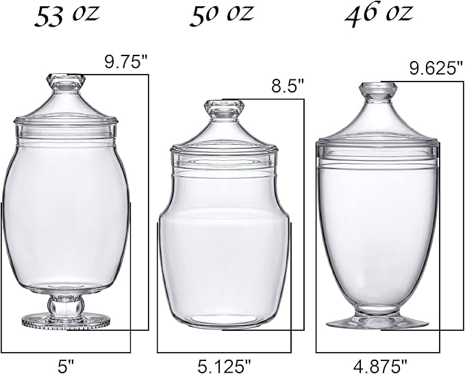 Amazing Abby - Keep - Acrylic Apothecary Jars, Plastic Jars - Image 3