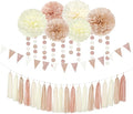 Champagne-Gold Beige Boho Baby-Shower Party-Decorations by LastingSurprise