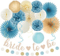 Beige-Champagne-Blue Boho Bachelorette Party-Decorations by Huglony