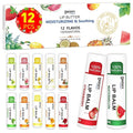 DMSKY 12 Pack Lip Balm, Natural Lip Balm Bulk by DMSKY
