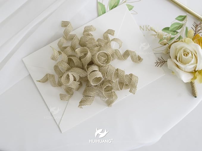 HUIHUANG Burlap Gift Bows Curly Bows - Image 4