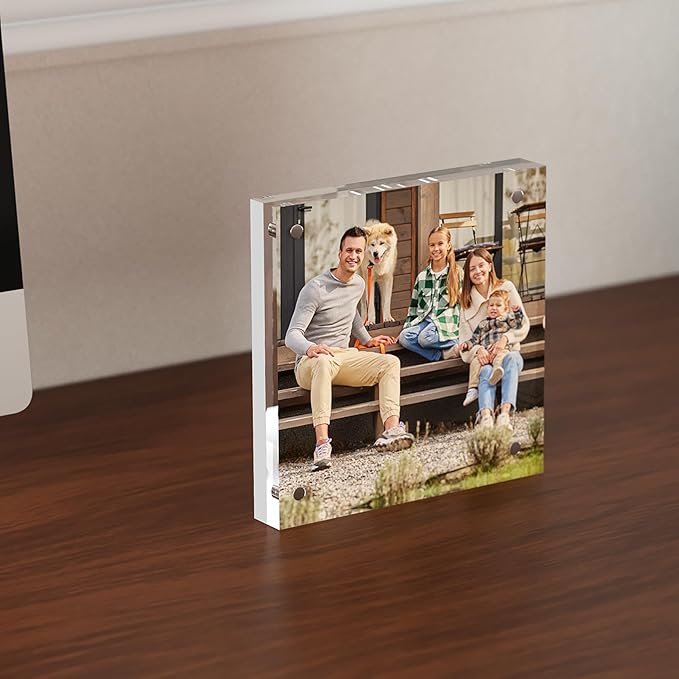 4x4 Acrylic Picture Frame 1 Pack, Desktop Display Decor Gift - Image 5