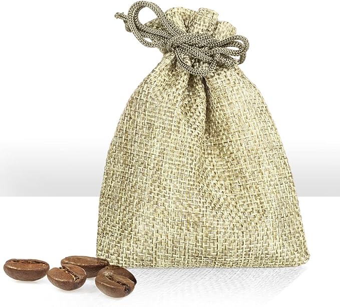 LYSXP 50PCS Burlap Bags with Drawstring，3x4 Inch Cream color Drawstring Gift - Image 6