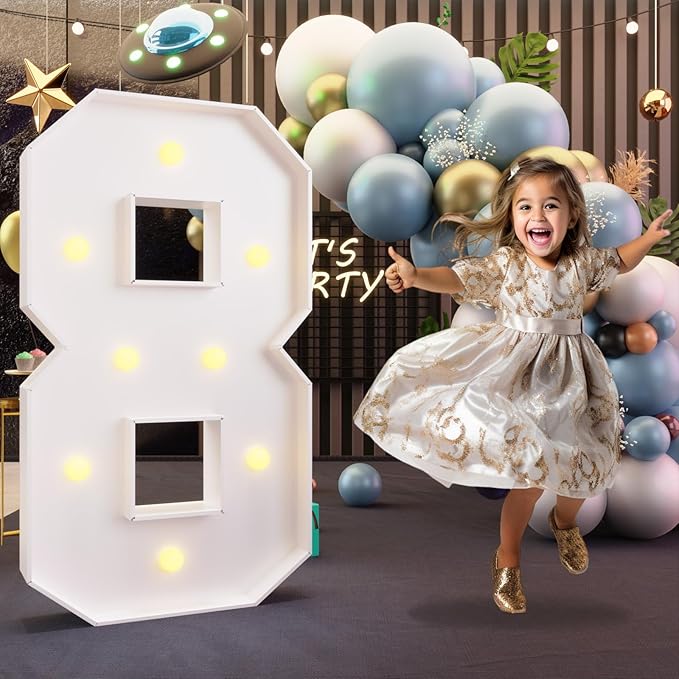 imprsv 3FT Marquee Numbers, Light Up Numbers by Letsmakeitimpressive