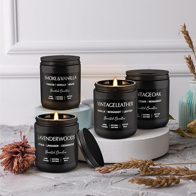 4Psc Scented Candles Set, 7oz Gifts - Image 5
