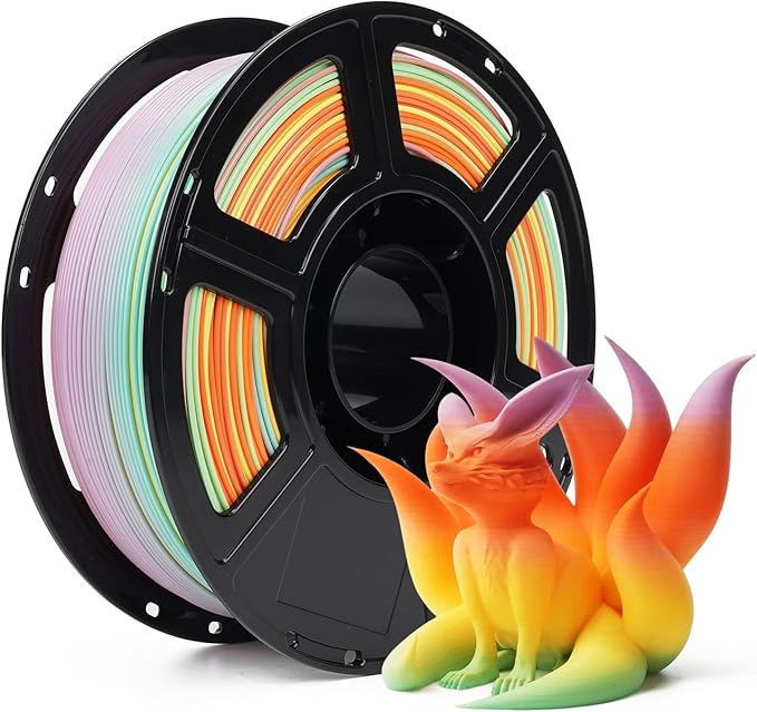 FLASHFORGE Rapid PLA Gradient Rainbow Summer Reverie Filament, Transform Colors by FLASHFORGE