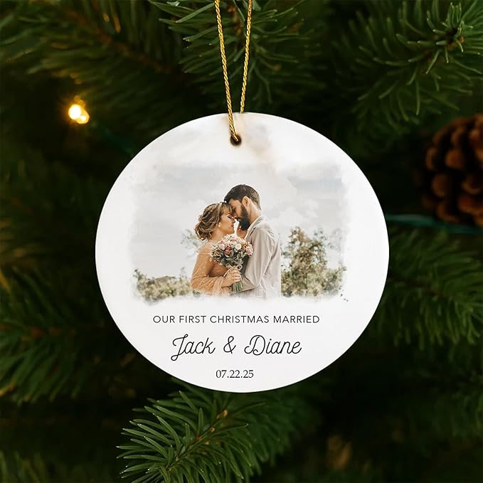 GABITA Personalized First Christmas Married Keepsake, First Christmas Married - Image 2