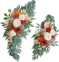 Burnt Orange Wedding Arch Flowers, Artificial Flowers by UdoulaFlowersforLife