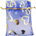 100 Pack 2.8 x 3.5 Inch Flower Heart Organza Jewelry Gift Pouch Candy Pouch by QIANHAILIZZ