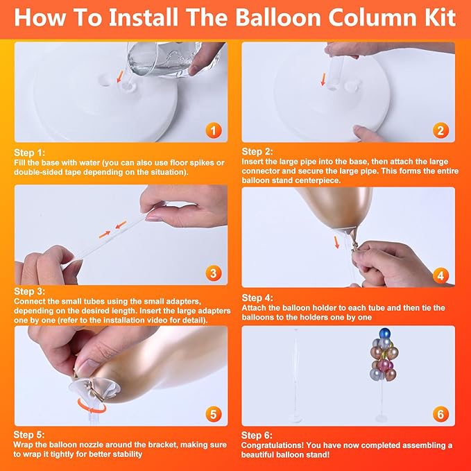 2 Sets of Balloon Stand Kit - 62in Balloon Stands - Image 3