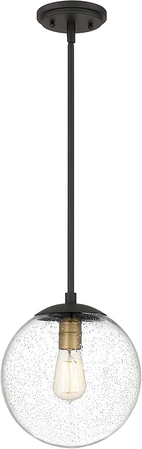 Globe Pendant Lighting, 9.5 inch Seeded Globe Glass Shade by tawson
