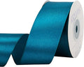 Turquoise Satin Ribbon 1-1/2 inch X Continuous 25 Yards, Single Face Polyester by Kryvusribbon