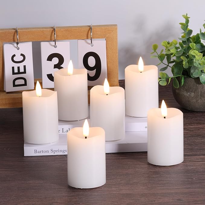 Eywamage White Flameless Votive Candles - Image 3