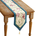 patdrea Designer Elegant Bright Linen Table Runner 102 Inch Long, Mauve Iris by Welcometopatdrea