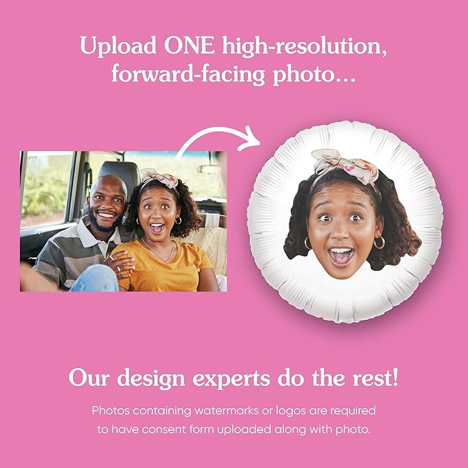 Big Dot of Happiness Personalized Fun Face Photo Balloons, Custom Birthday - Image 4