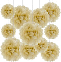 Tissue Paper Pom Poms, Light Khaki Tissue Paper Flowers, Hanging Flower Balls by Tisspoms