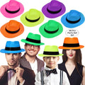48 Pieces Neon Mafia Style Party Hats by Handepo