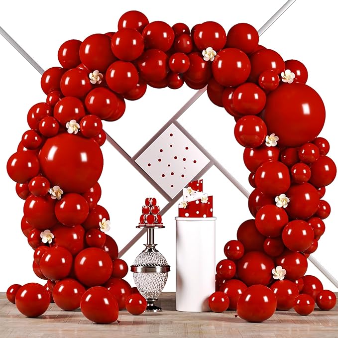 90pack Ruby Balloons Different Size 18/12/10/5 Inch Ruby Balloon Garland Arch by Voircoloria