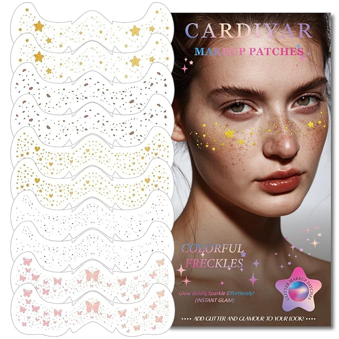 Glitter Freckles, Sparkle Freckles by CARDIYARFRECKLES
