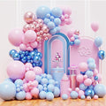 Pink and Blue Balloons Garland Arch Kit, Gender Reveal Balloons Arch Kit by FHEKFNG