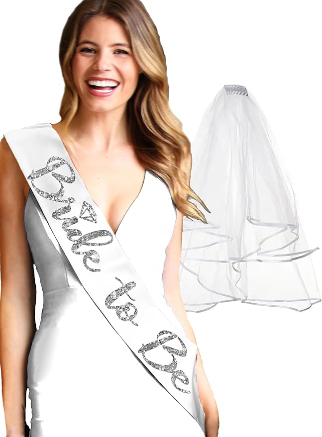 Bride Sash and Veil - Image 8