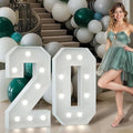 Marquee Numbers 3 Feet Tall Big Light Up Numbers 20th Birthday Decorations by Letsmakeitimpressive