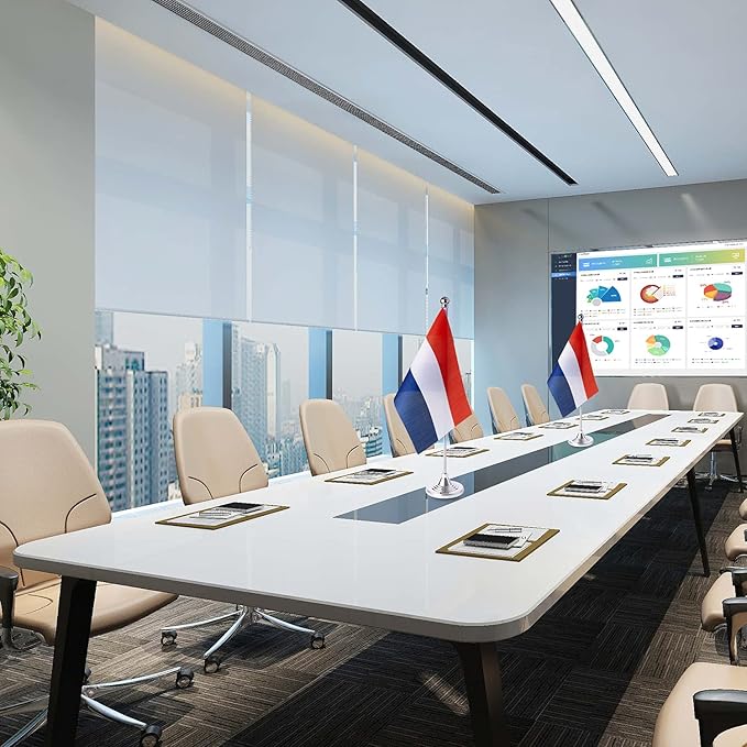 ZXvZYT 2 Pack Netherlands flag Dutch Table Flag Small Mini Dutch Desk Flags - Image 3