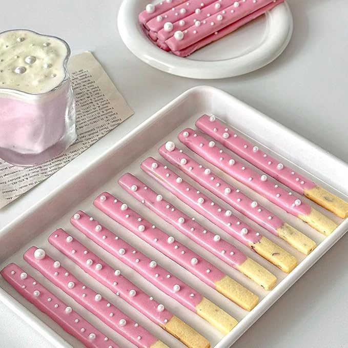 Sprinkles for Cake Decorating, 11Oz White Pearl Sprinkles 6 Sizes Mix for Cake - Image 8