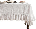 patdrea Vintage Ruffle Tablecloth by Welcometopatdrea