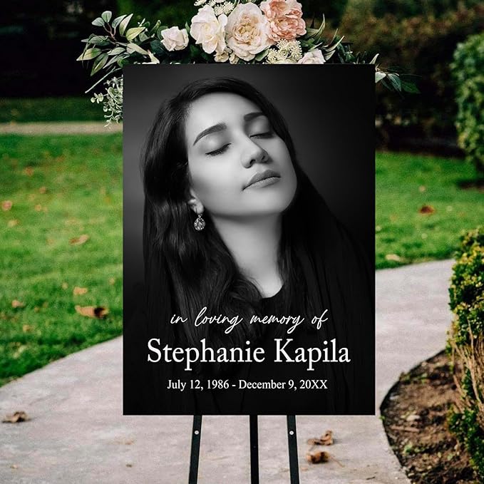 Funeral Welcome Sign, Memorial Welcome Sign, Celebration of Life Welcome Sign - Image 2