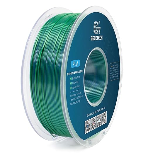 Geeetech 3D Printer Silk PLA Dual Color Filament, Metal-Like Shiny Silk - Image 6