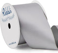Ribbli Silver Double Faced Satin Ribbon, 2” x Continuous 10 Yards, Use by Ribbli