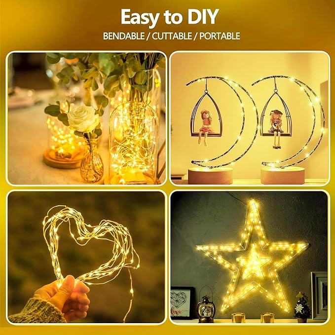 2-Pack Fairy Lights Battery Operated - Image 5