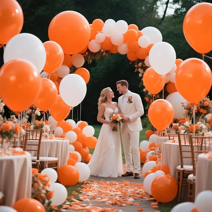 KAWKALSH Orange Balloon 12 Inch - Image 6