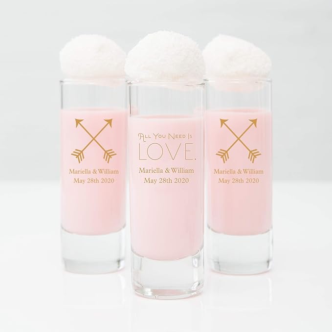 WEDDINGSTAR Personalized 2.5oz Tall Shot Glass Customizable Full Color Print - Image 3
