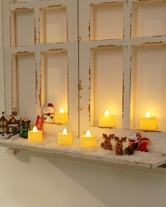 Amagic 24 Pack LED Tea Lights, Flameless Votive Candles, Lasting Electric Fake - Image 5
