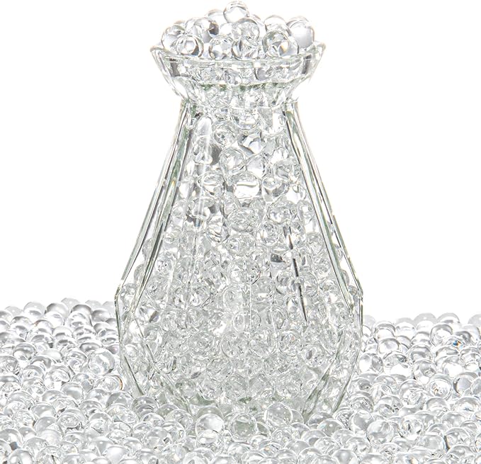 ZTML MS 15, 000 Pieces Clear Water Gel Jelly Beads, Water Beads, Vase Filler by ZTML+MS