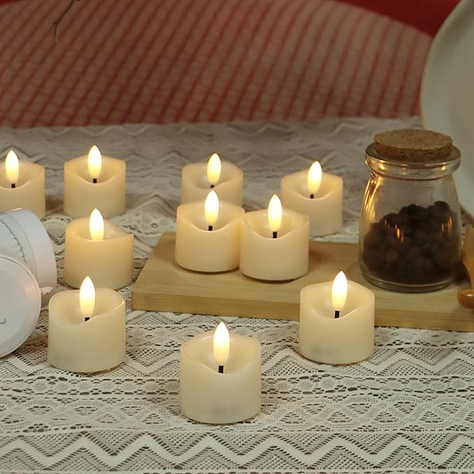 12 Pack Battery Operated Votive Candles 1.5 x 1.67 inches Flameless Votive - Image 4