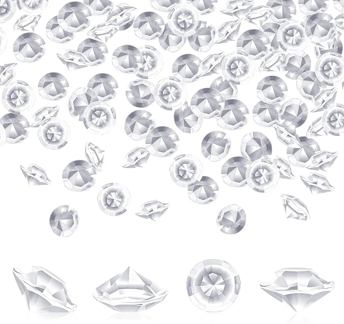 SUREAM 2000PCS Acrylic Ice Rocks - 10mm/0.39Inch by Suream
