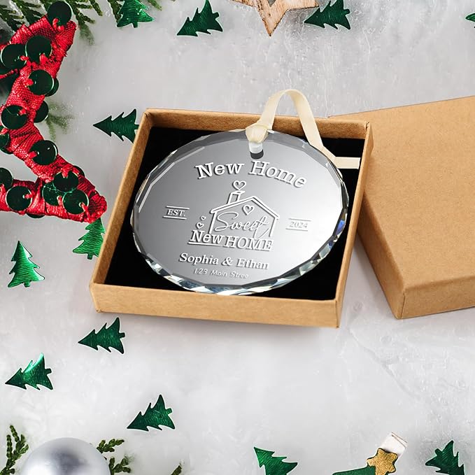 New Home Ornament 2025, Personalized Christmas Ornaments, House Warming Gifts - Image 6