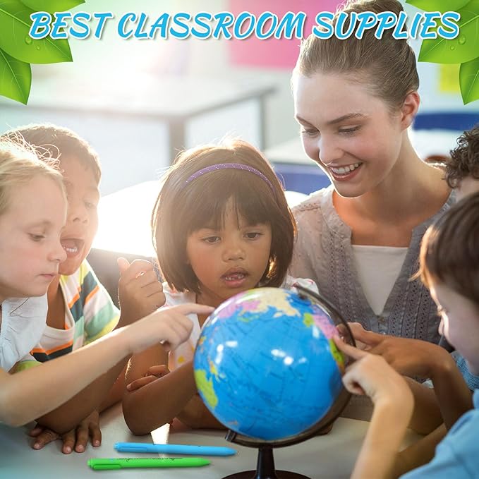 24 Pcs Earth Day Pens Bulk Party Favors Novelty Cute Green Blue Retractable - Image 4