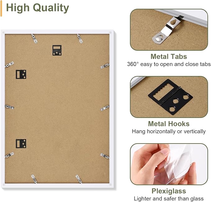 Vittanly 14x20 Collage Picture Frame, Displays 9Pcs 4x6 Pictures - Image 5