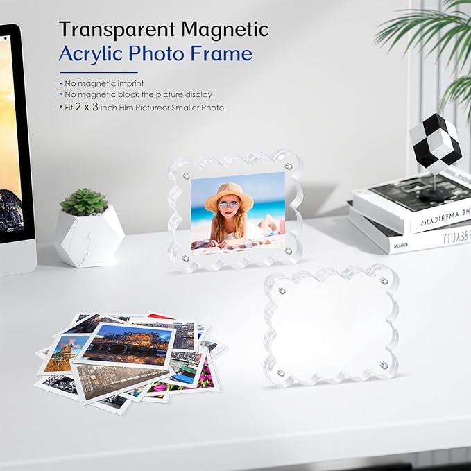2Pack Magnetic Acrylic Picture Frames 2×3 Inch - Image 4