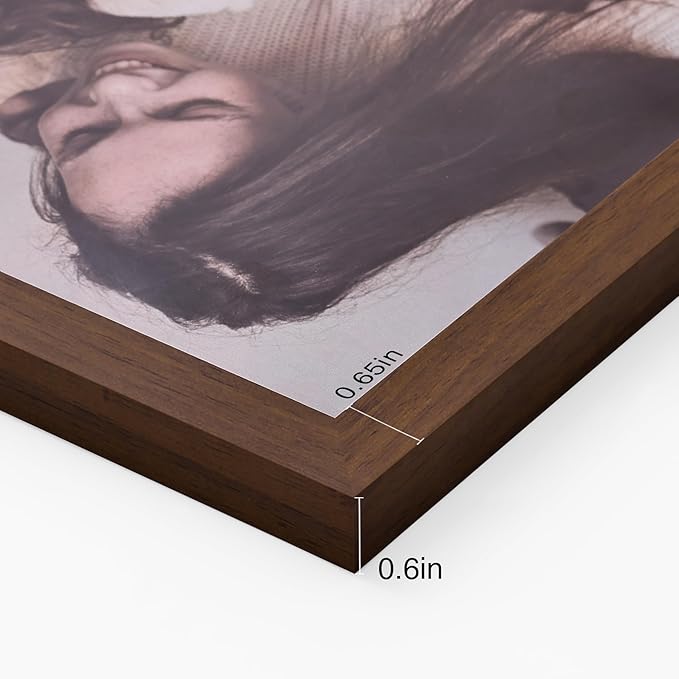 decorUhome Double 4x6 Picture Frame Vertical, Engineered Wood Bifold Photo Frame - Image 9