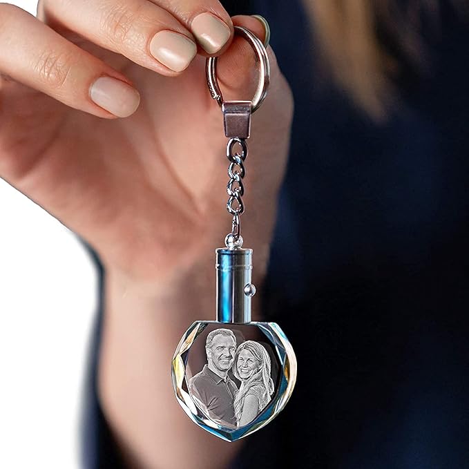 ArtPix 3D Crystal Photo Custom Keychain Picture, Customized Personalized Gift - Image 4